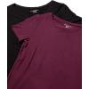 image:imageAmazon Essentials Womens ShortSleeve Scoopneck Tunic Tops Pack of 2BlackBurgundy