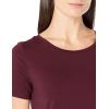 image:imageAmazon Essentials Womens ShortSleeve Scoopneck Tunic Tops Pack of 2BlackBurgundy