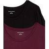 image:imageAmazon Essentials Womens ShortSleeve Scoopneck Tunic Tops Pack of 2BlackBurgundy