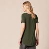 image:imageAmazon Essentials Womens ShortSleeve Scoopneck Tunic Tops Pack of 2BlackOlive