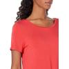 image:imageAmazon Essentials Womens ShortSleeve Scoopneck Tunic Tops Pack of 2Charcoal HeatherRed