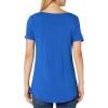 image:imageAmazon Essentials Womens ShortSleeve Scoopneck Tunic Tops Pack of 2Cobalt BlueBlack
