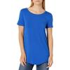 image:imageAmazon Essentials Womens ShortSleeve Scoopneck Tunic Tops Pack of 2Cobalt BlueBlack