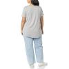 image:imageAmazon Essentials Womens ShortSleeve Scoopneck Tunic Tops Pack of 2Light Grey HeatherTomato Red