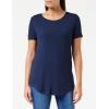 image:imageAmazon Essentials Womens ShortSleeve Scoopneck Tunic Tops Pack of 2Navy