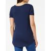 image:imageAmazon Essentials Womens ShortSleeve Scoopneck Tunic Tops Pack of 2Navy