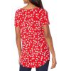 image:imageAmazon Essentials Womens ShortSleeve Scoopneck Tunic Tops Pack of 2NavyRed Flowers