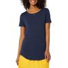 image:imageAmazon Essentials Womens ShortSleeve Scoopneck Tunic Tops Pack of 2NavySage Green