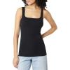 image:imageAmazon Essentials Womens Slim Fit Square Neck Tank TopBlackBlack