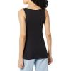 image:imageAmazon Essentials Womens Slim Fit Square Neck Tank TopBlackBlack
