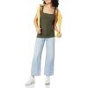 image:imageAmazon Essentials Womens Slim Fit Square Neck Tank TopBlackDark Olive