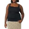 image:imageAmazon Essentials Womens Slim Fit Square Neck Tank TopBlackLavender