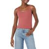 image:imageAmazon Essentials Womens Slim Fit Square Neck Tank TopBrick Red