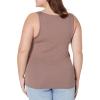 image:imageAmazon Essentials Womens Slim Fit Square Neck Tank TopDark Beige