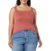 image:imageAmazon Essentials Womens Slim Fit Square Neck Tank TopDeep BrownDeep Brown