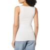 image:imageAmazon Essentials Womens Slim Fit Square Neck Tank TopWhite  Lemon Yellow