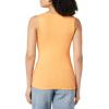 image:imageAmazon Essentials Womens Slim Fit Square Neck Tank TopWhite  Melon Orange