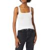 image:imageAmazon Essentials Womens Slim Fit Square Neck Tank TopWhiteDark Pink