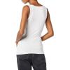 image:imageAmazon Essentials Womens Slim Fit Square Neck Tank TopWhiteDark Pink