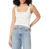 image:imageAmazon Essentials Womens Slim Fit Square Neck Tank TopWhiteLemon Yellow