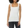 image:imageAmazon Essentials Womens Slim Fit Square Neck Tank TopWhiteWhite