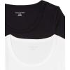 image:imageAmazon Essentials Womens SlimFit CapSleeve Scoop Neck TShirtBlackWhite