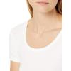 image:imageAmazon Essentials Womens SlimFit CapSleeve Scoop Neck TShirtBlackWhite