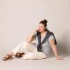 image:imageAmazon Essentials Womens SlimFit CapSleeve Scoop Neck TShirtCharcoal HeatherLight Grey Heather