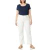 image:imageAmazon Essentials Womens SlimFit CapSleeve Scoop Neck TShirtNavy