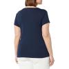 image:imageAmazon Essentials Womens SlimFit CapSleeve Scoop Neck TShirtNavy