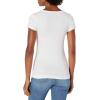 image:imageAmazon Essentials Womens SlimFit CapSleeve Scoop Neck TShirtWhite