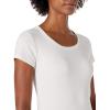 image:imageAmazon Essentials Womens SlimFit CapSleeve Scoop Neck TShirtWhite