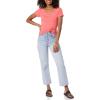 image:imageAmazon Essentials Womens SlimFit CapSleeve Scoop Neck TShirtWhiteDark Pink