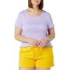 image:imageAmazon Essentials Womens SlimFit CapSleeve Scoop Neck TShirtWhiteLavender