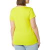 image:imageAmazon Essentials Womens SlimFit CapSleeve Scoop Neck TShirtWhiteLemon Yellow