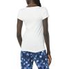 image:imageAmazon Essentials Womens SlimFit CapSleeve Scoop Neck TShirtWhiteLight Blue
