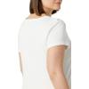 image:imageAmazon Essentials Womens SlimFit CapSleeve Scoop Neck TShirtWhiteLight Grey Heather