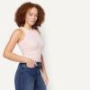 image:imageAmazon Essentials Womens SlimFit High Neck Ribbed TankLight Pink