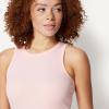 image:imageAmazon Essentials Womens SlimFit High Neck Ribbed TankLight Pink