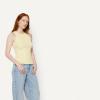 image:imageAmazon Essentials Womens SlimFit High Neck Ribbed TankPastel Yellow