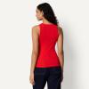 image:imageAmazon Essentials Womens SlimFit High Neck Ribbed TankRed