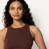 image:imageAmazon Essentials Womens SlimFit High Neck Ribbed TankRich Hazel