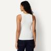 image:imageAmazon Essentials Womens SlimFit High Neck Ribbed TankWhite