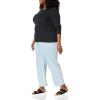 image:imageAmazon Essentials Womens SlimFit Long Sleeve Rib Knit Crew Neck Top Pack of 2Black