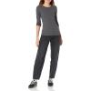 image:imageAmazon Essentials Womens SlimFit Long Sleeve Rib Knit Crew Neck Top Pack of 2BlackCharcoal Heather