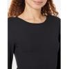 image:imageAmazon Essentials Womens SlimFit Long Sleeve Rib Knit Crew Neck Top Pack of 2BlackOffwhite