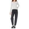 image:imageAmazon Essentials Womens SlimFit Long Sleeve Rib Knit Crew Neck Top Pack of 2Grey HeatherWhite