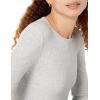 image:imageAmazon Essentials Womens SlimFit Long Sleeve Rib Knit Crew Neck Top Pack of 2Grey HeatherWhite
