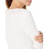 image:imageAmazon Essentials Womens SlimFit Long Sleeve Rib Knit Crew Neck Top Pack of 2White