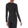 image:imageAmazon Essentials Womens SlimFit Long Sleeve VNeck Knit Rib Shirts Pack of 2Black